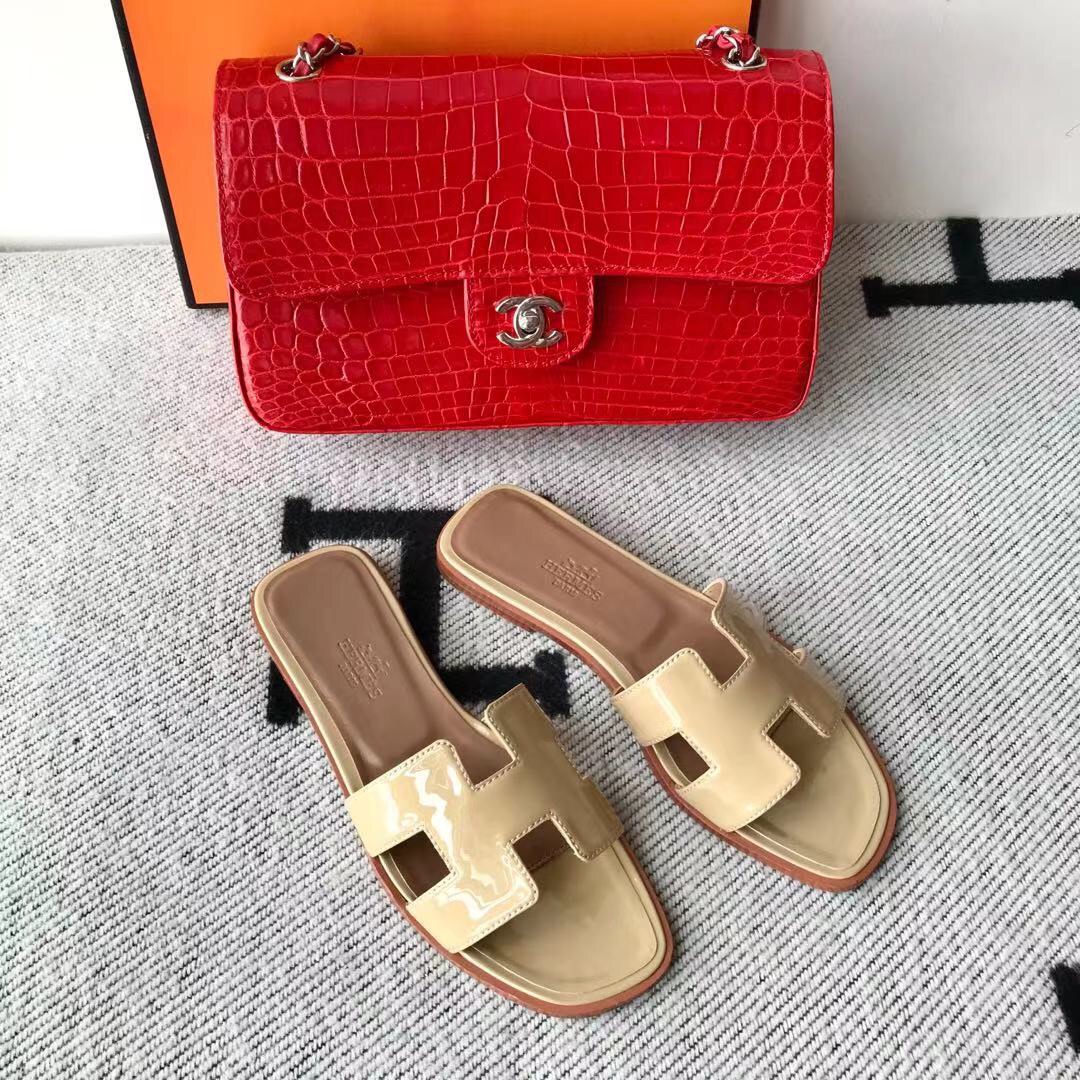 에르메스 올수공 오란 슬리퍼 샌들 페이던트 27